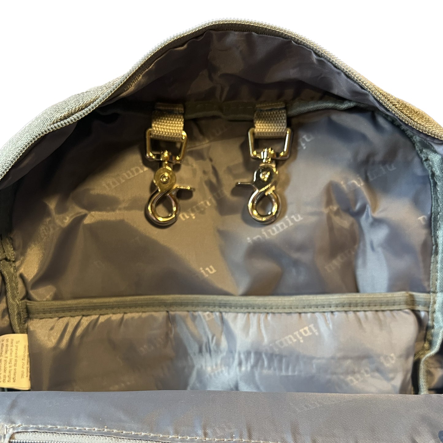 GTube Modified Tube Feeding Backpack | Dark Grey, Quilted | Large, 16.5” | Adapted for use with Enteralite Infinity and Kangaroo Joey