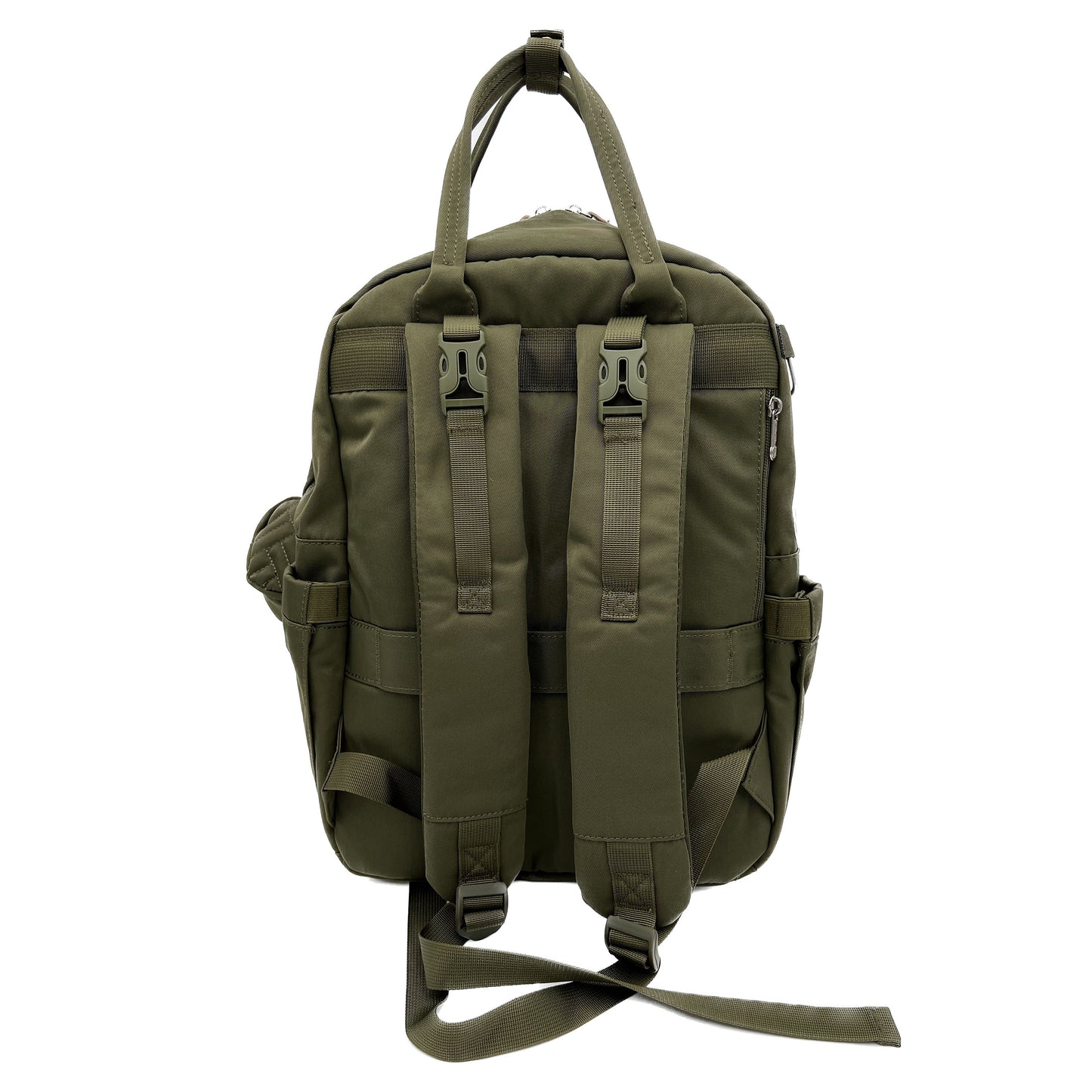 GTube Modified Tube Feeding Backpack | Army Green, Quilted | Large, 16.5” | Adapted for use with Enteralite Infinity and Kangaroo Joey
