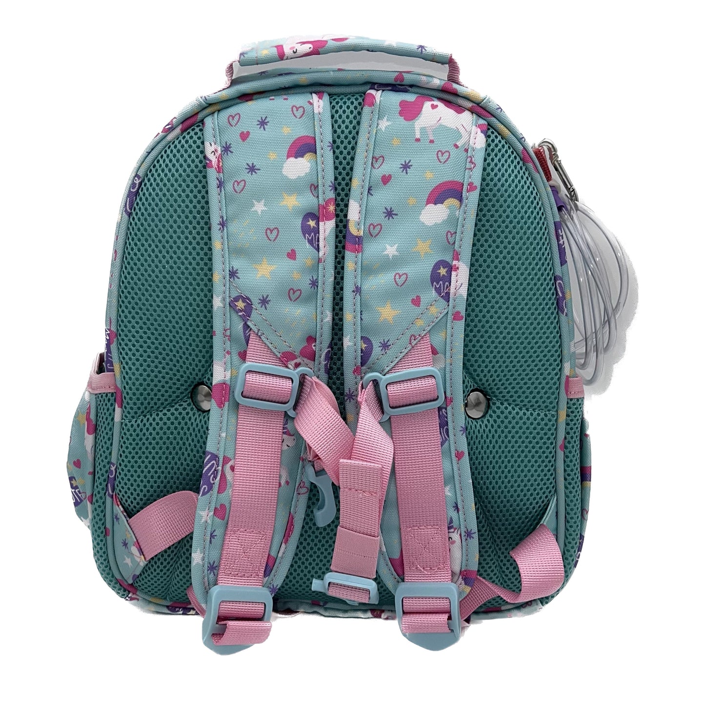 Small Feeding Tube Backpack | Blue Unicorn | For EnteraLite Infinity Feeding Pump, Kangaroo Joey / Omni | 12”