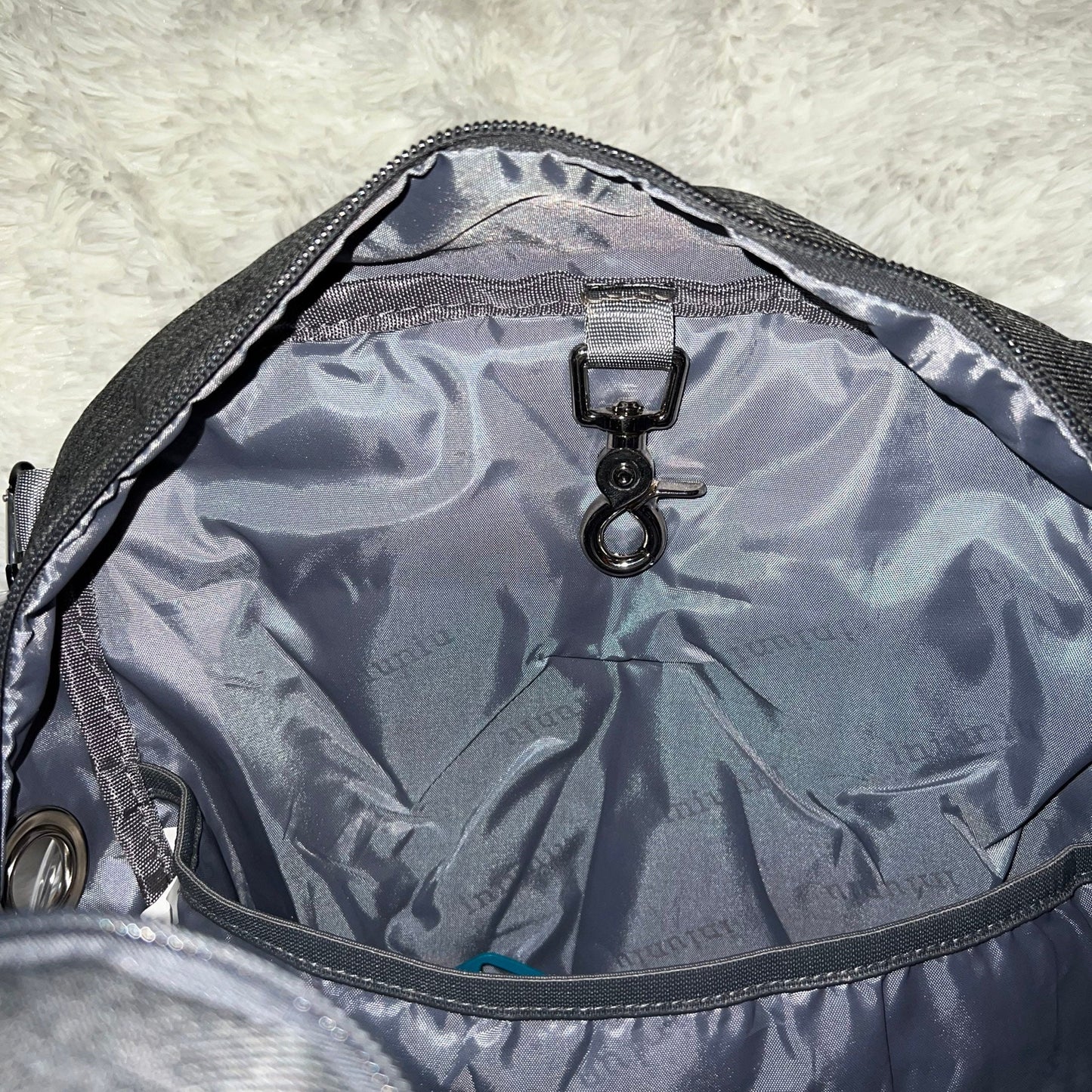 GTube Modified Tube Feeding Backpack | Dark Grey, Quilted | Large, 16.5” | Adapted for use with Enteralite Infinity and Kangaroo Joey