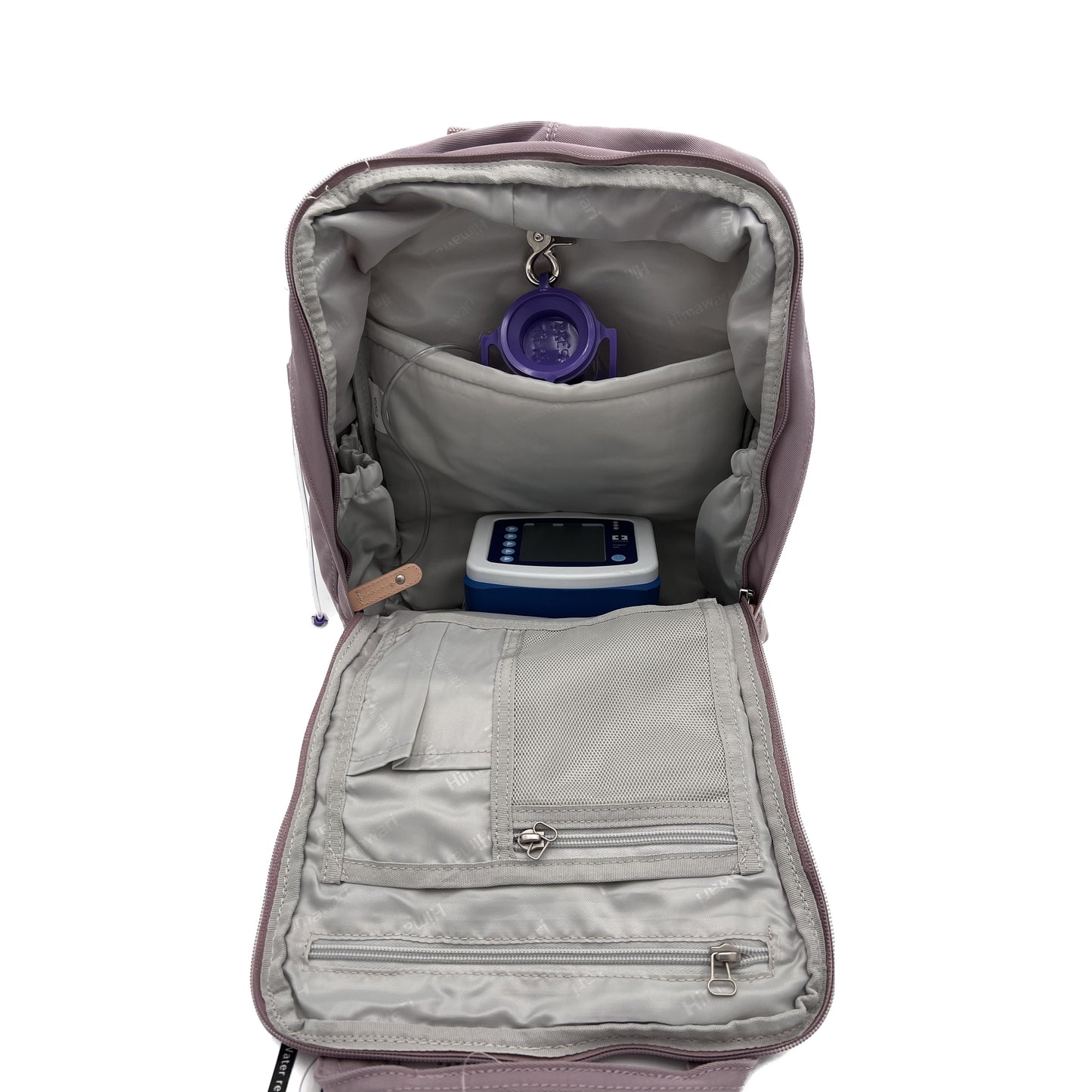 Medium Feeding Tube Backpack | Dusty Purple | Adapted for Kangaroo Joey and Enteralite Infinity | 15”