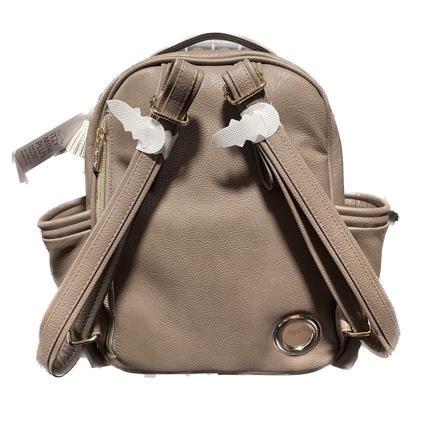 Small Tube Feeding Backpack | Vanilla Latte, Vegan Leather | Small, 12” | For Enteralite Infinity, Kangaroo Joey/Omni, TPN