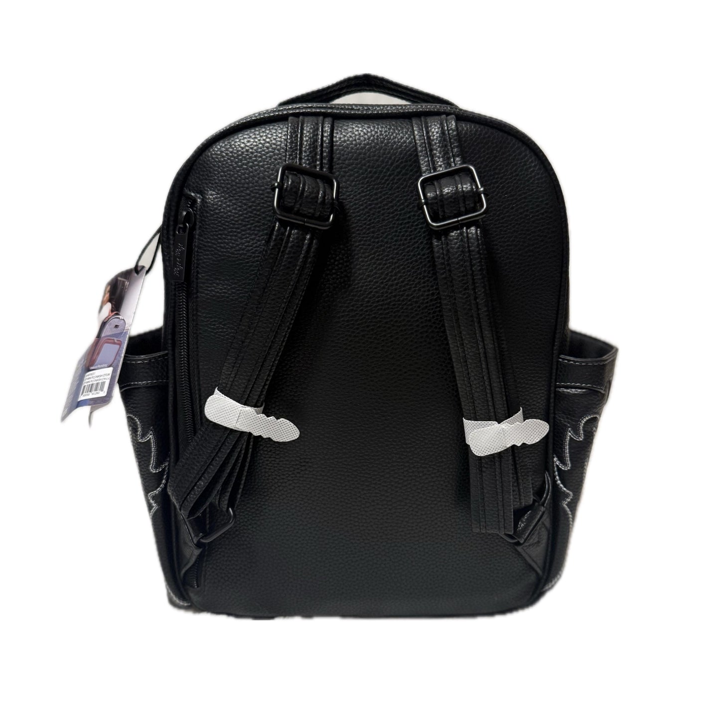 Small Tube Feeding Backpack | Black Western, Vegan Leather | Small, 12” | For Enteralite Infinity, Kangaroo Joey/Omni, TPN