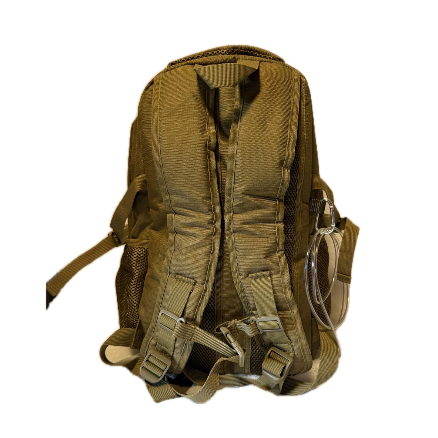 Medium/Large Feeding Tube Backpack | Tactical Molle Brown |Adapted for Kangaroo Joey/Omni and Enteralite Infinity 16”