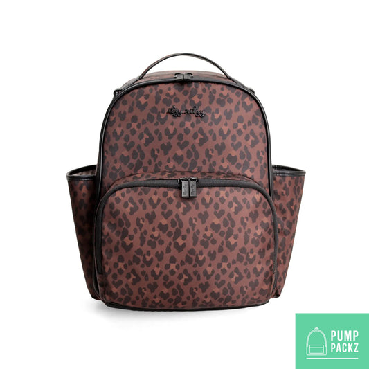 Small Tube Feeding Backpack | Leopard  | Small, 12” | For Enteralite Infinity,  Kangaroo Joey/Omni, TPN