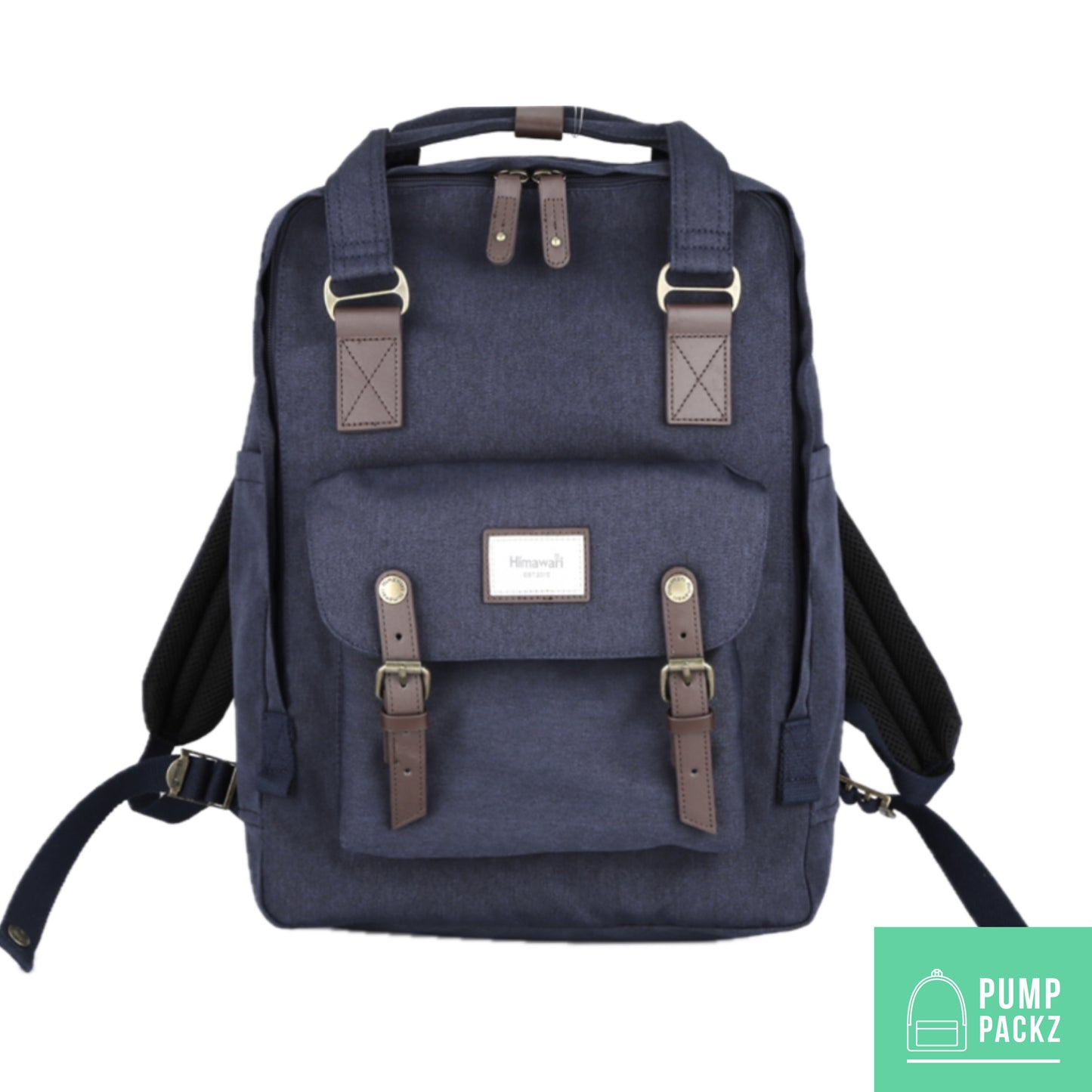Large Feeding Tube Backpack | Navy Blue | Adapted for Kangaroo Joey/ Omni and Enteralite Infinity | 17”