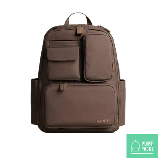 Extra Large Tube Feeding Backpack | Enteralite Infinity | Kangaroo Omni | Mocha | 17”