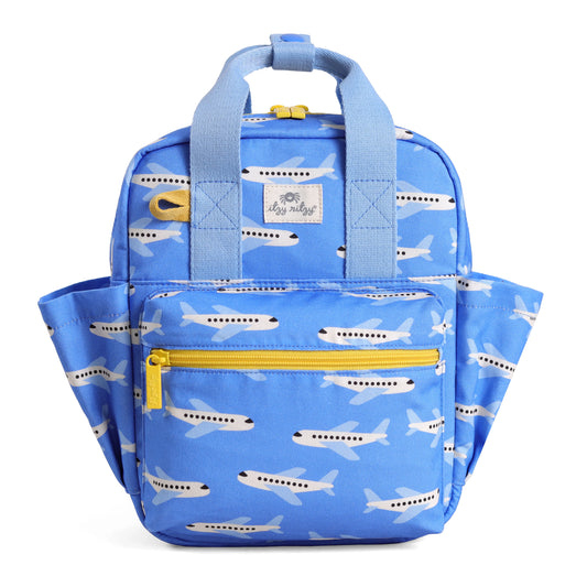 Toddler Sized Tube Feeding Backpack | 500ML | for EnteraLite Infinity Pump | XS | Blue Airplane