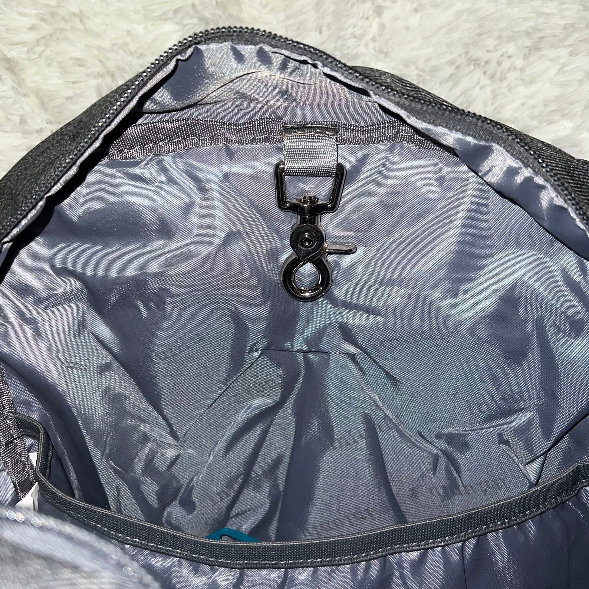 GTube Modified Tube Feeding Backpack | Light Grey, Quilted | Large, 16.5” | Adapted for use with Enteralite Infinity and Kangaroo Joey