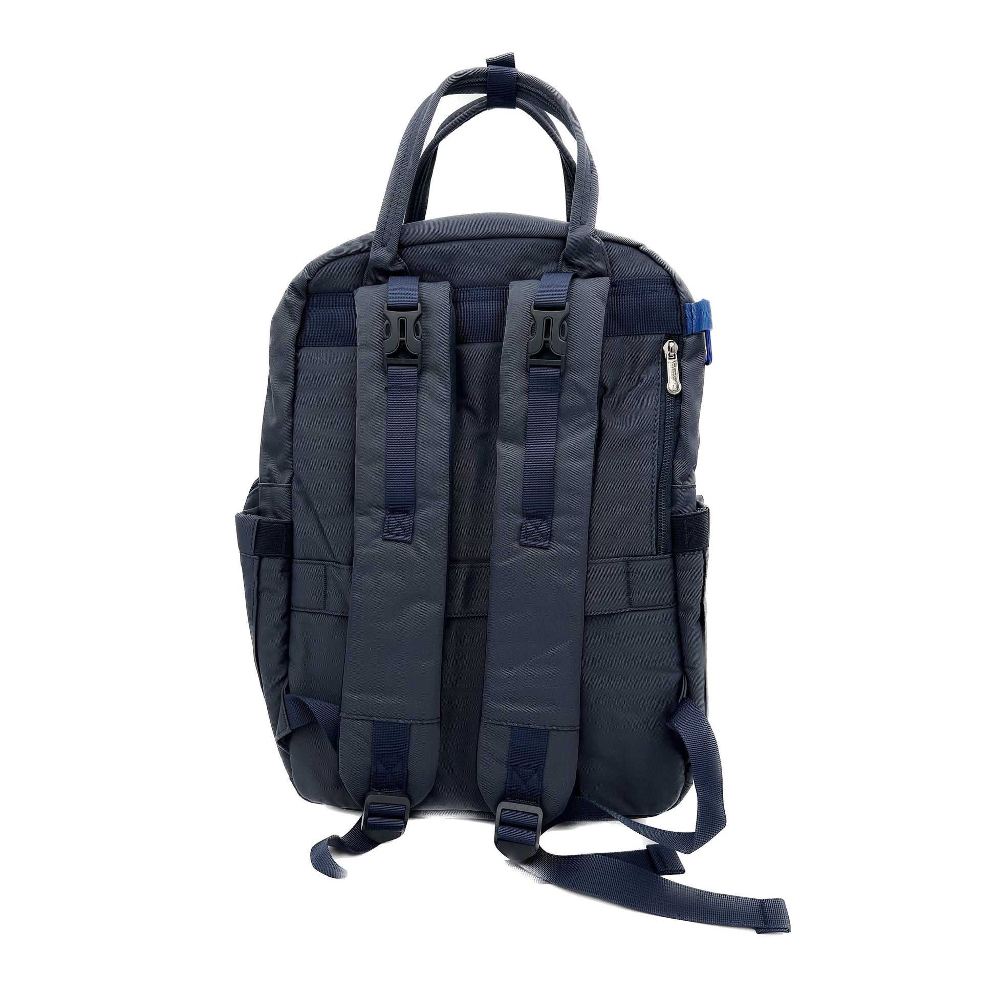 GTube Modified Tube Feeding Backpack | Navy Blue, Quilted | Large, 16.5” | Adapted for use with Enteralite Infinity and Kangaroo Joey