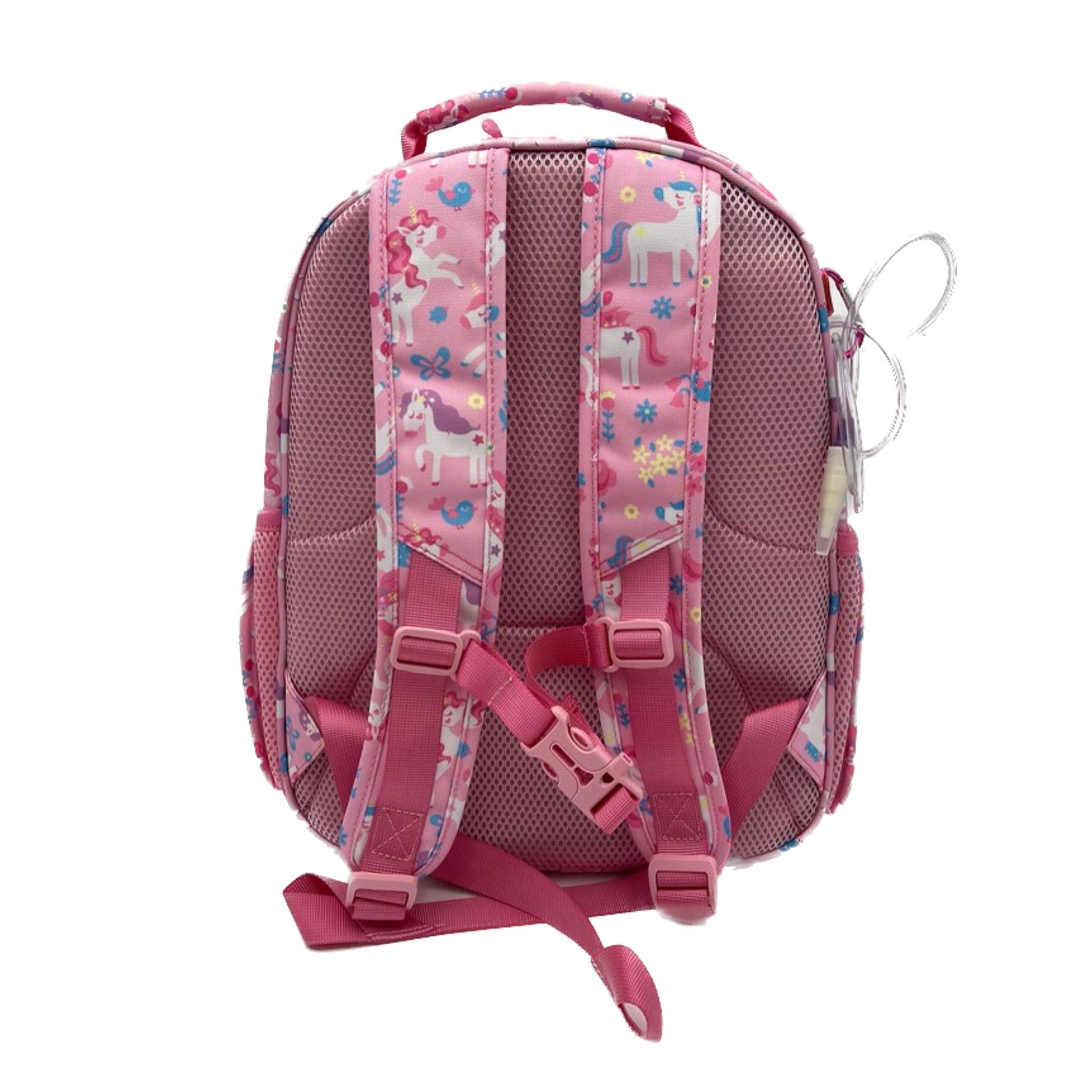 Medium/Large 15” | Gtube Modified Feeding Tube Backpack | Pink Unicorn | For EnteraLite Infinity Feeding Pump