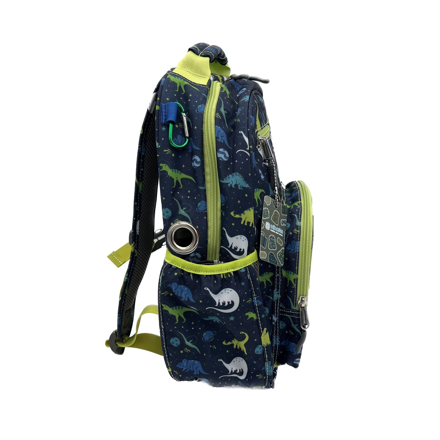 Medium/Large 15” | Gtube Modified Feeding Tube Backpack | Cosmic Dinosaur | For EnteraLite Infinity Feeding Pump