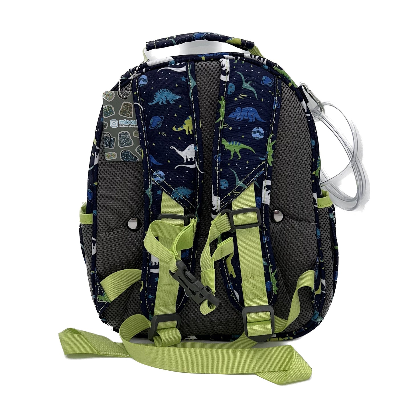 Small Feeding Tube Backpack | Navy Blue Sharks | For EnteraLite Infinity Feeding Pump, Kangaroo Joey / Omni | 12”