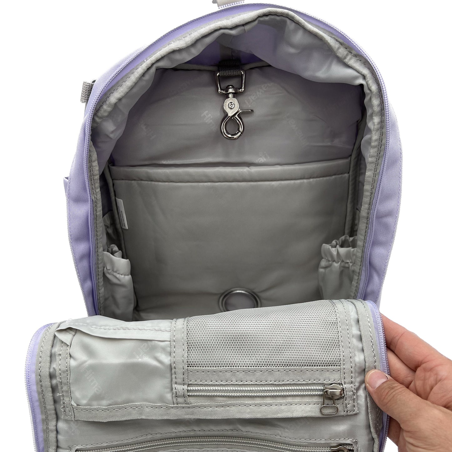 Medium Feeding Tube Backpack | Light Grey | Adapted for Kangaroo Joey and Enteralite Infinity | 14”