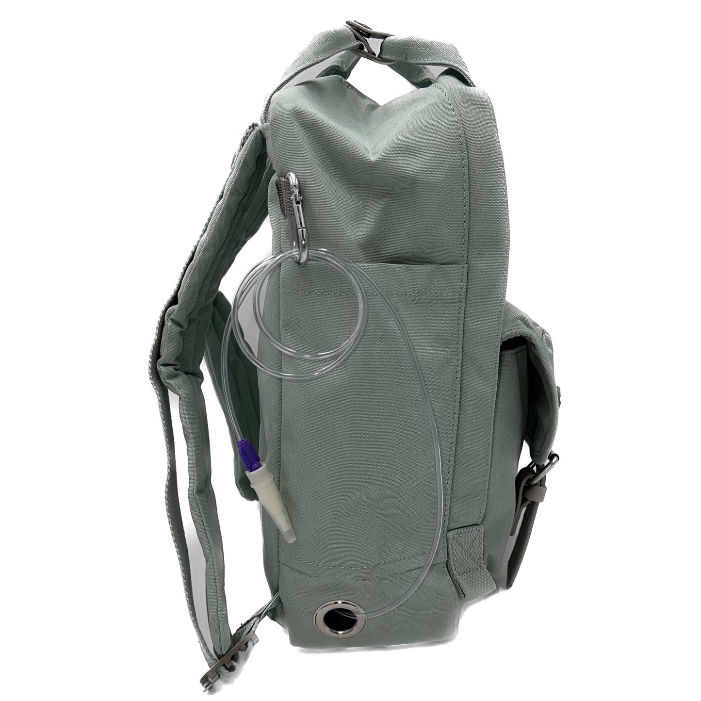 Medium Feeding Tube Backpack | Light Mint |Adapted for Kangaroo Joey and Enteralite Infinity