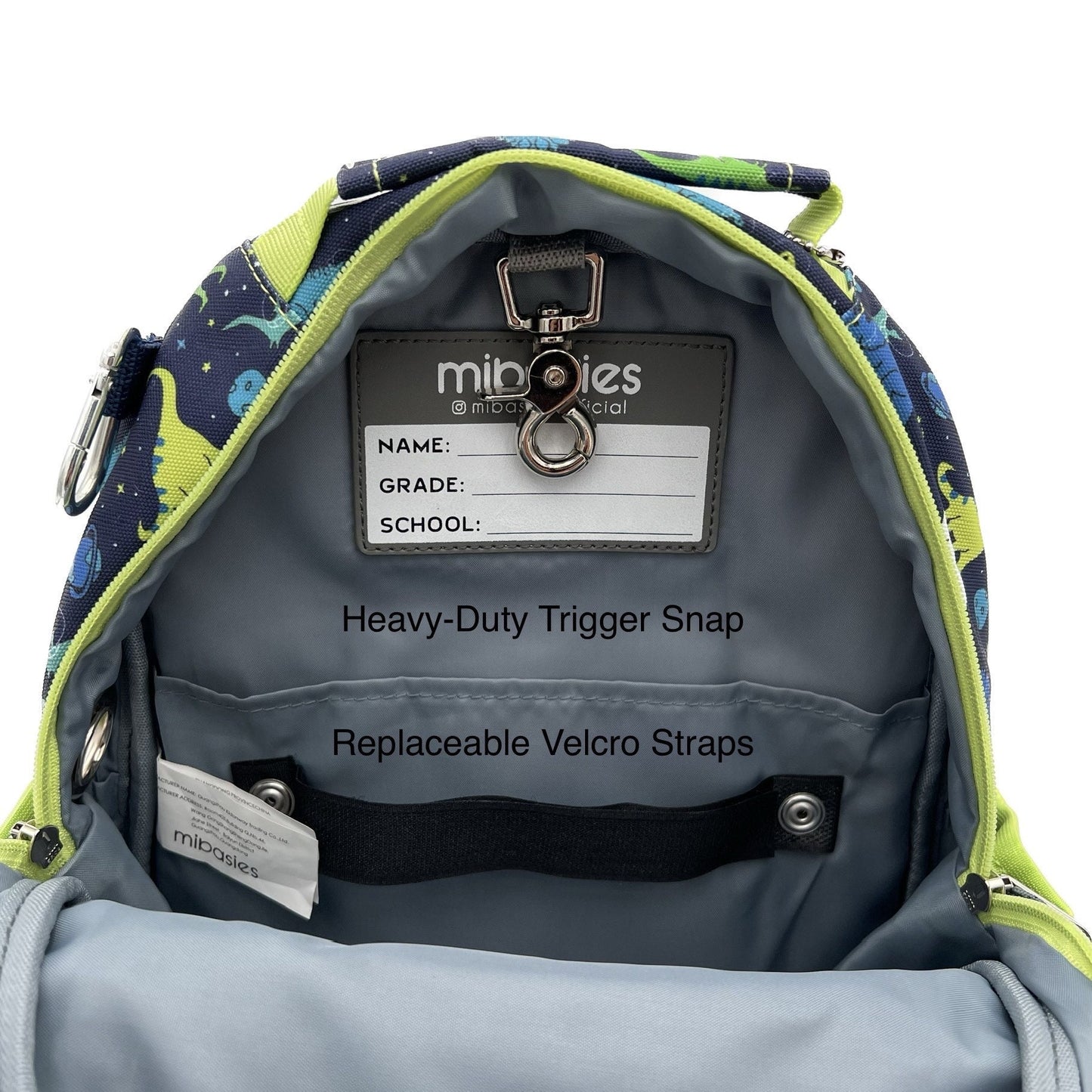 Small Feeding Tube Backpack | Navy Blue Sharks | For EnteraLite Infinity Feeding Pump, Kangaroo Joey / Omni | 12”
