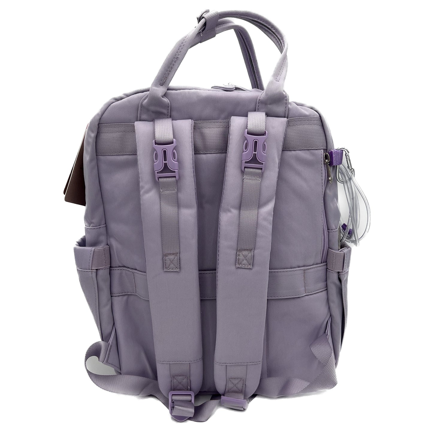 GTube Modified Tube Feeding Backpack | Taro Purple, Quilted | Large, 16.5” | Adapted for use with Enteralite Infinity and Kangaroo Joey