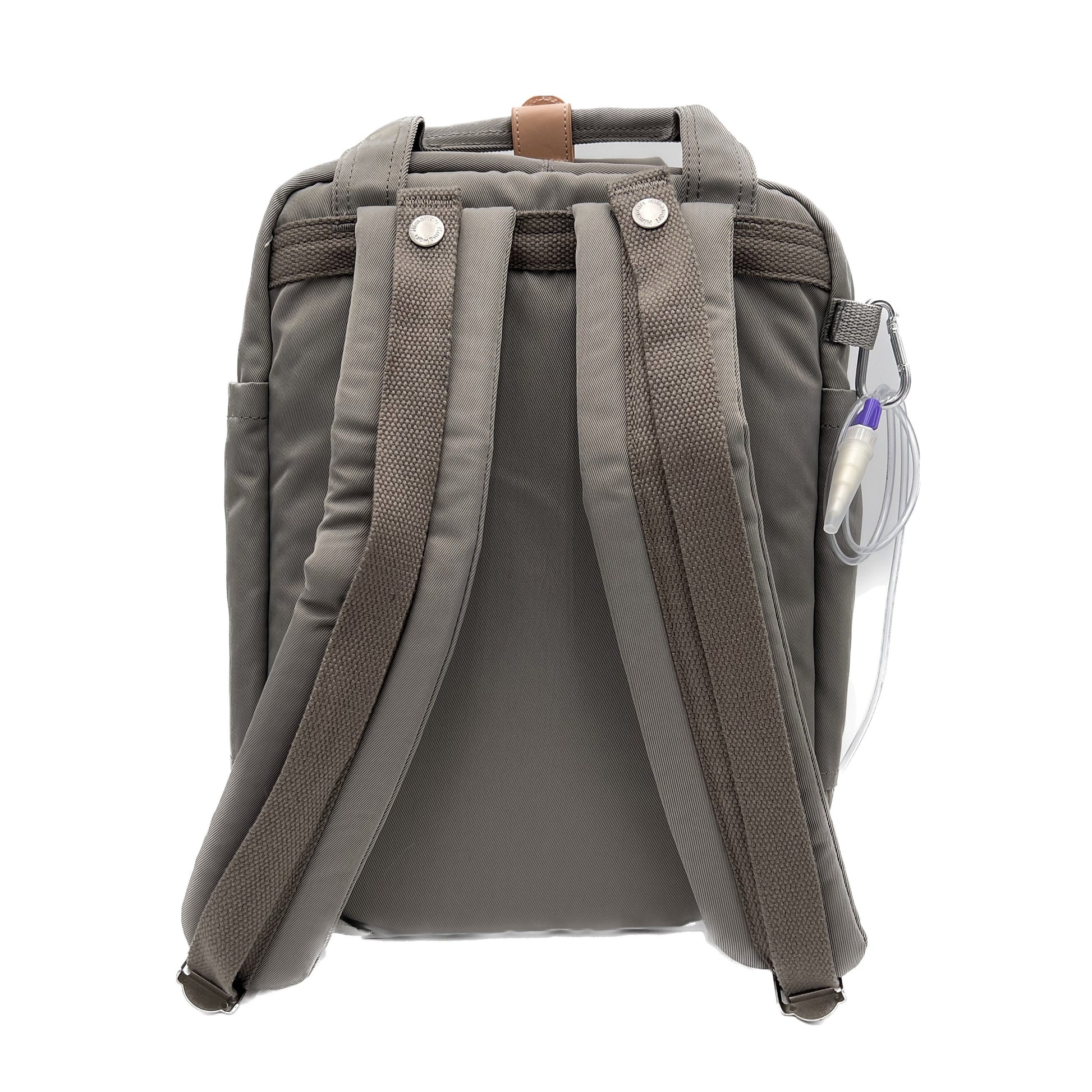 Medium Feeding Tube Backpack | Light Grey | Adapted for Kangaroo Joey and Enteralite Infinity | 15”