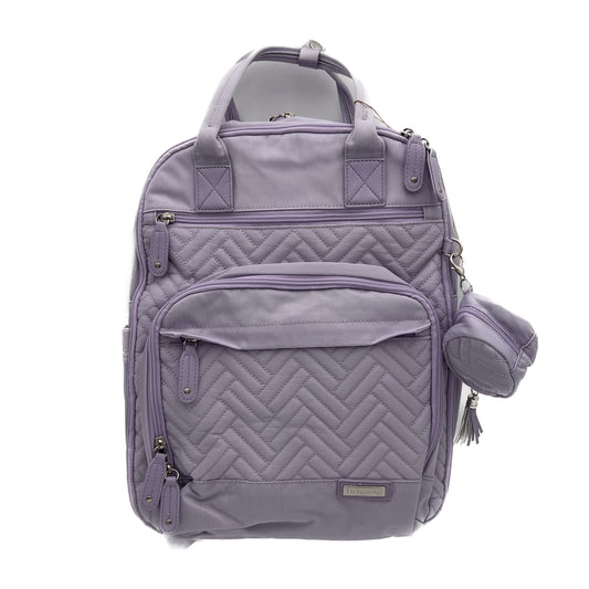 GTube Modified Tube Feeding Backpack | Taro Purple, Quilted | Large, 16.5” | Adapted for use with Enteralite Infinity and Kangaroo Joey