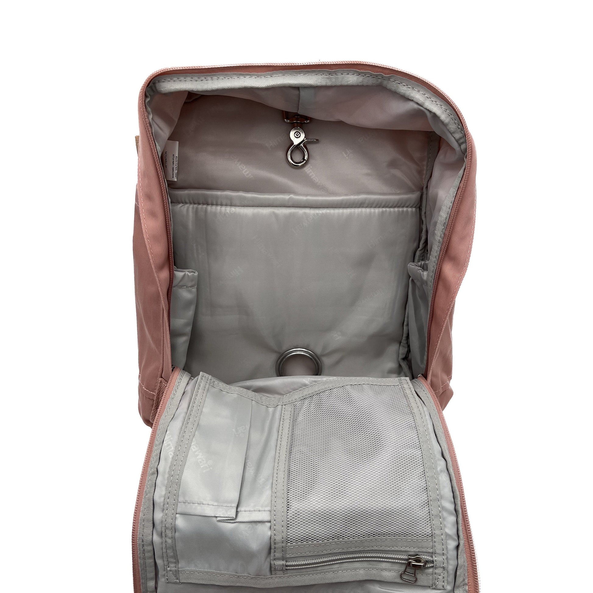 Medium Feeding Tube Backpack | Pastel Pink, Blue, and Cream | Adapted for Kangaroo Joey and Enteralite Infinity | 14”