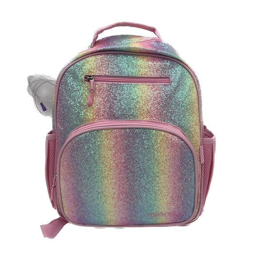 Medium/Large 15” | Gtube Modified Feeding Tube Backpack | Glitter Pink | For EnteraLite Infinity Feeding Pump