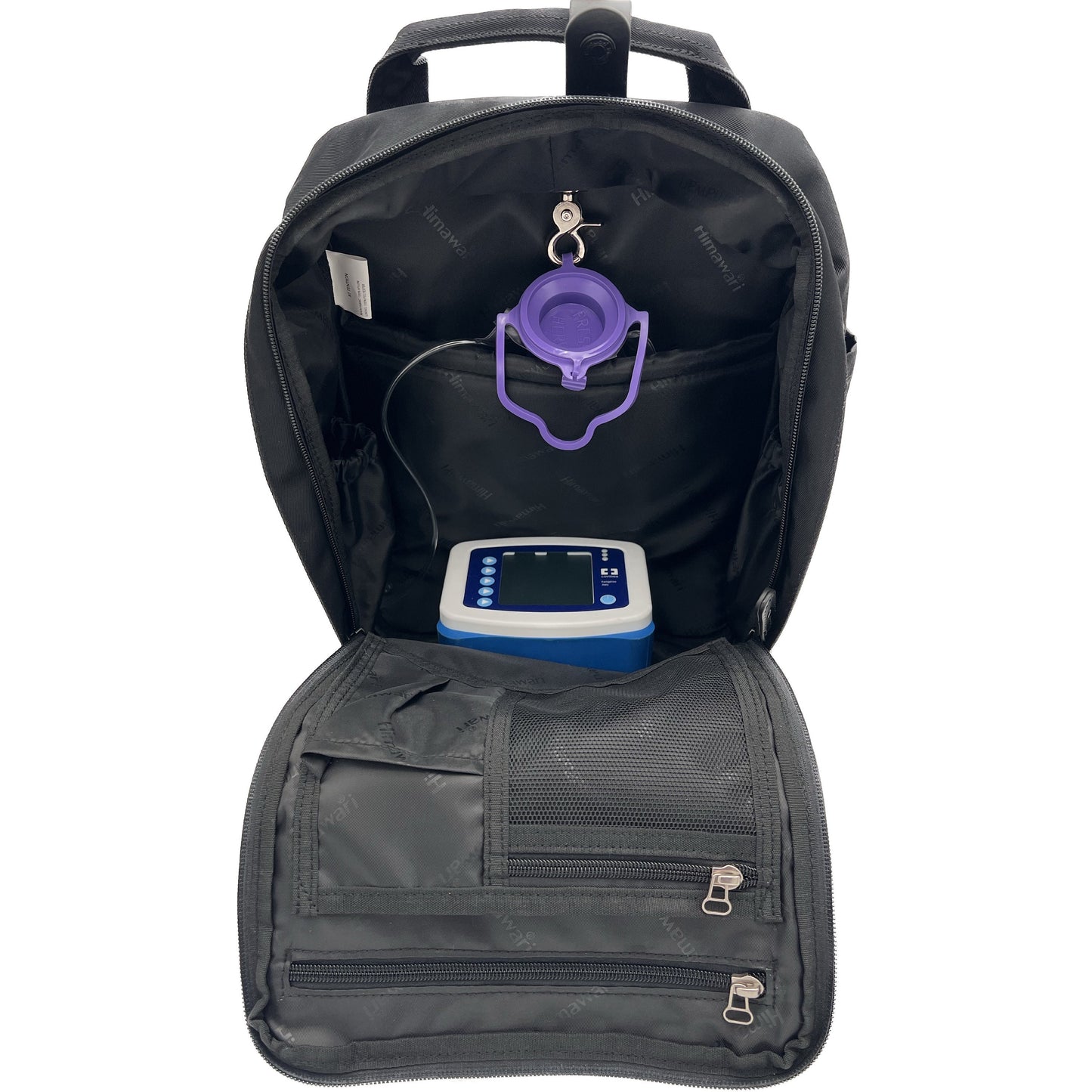 Medium Feeding Tube Backpack | Jet Black | Adapted for Kangaroo Joey and Enteralite Infinity | 14”