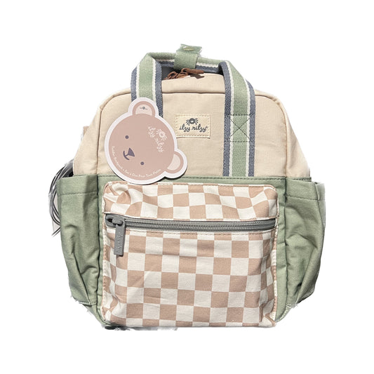 Toddler Sized Tube Feeding Backpack | 500ML | for EnteraLite Infinity Pump | XS | Sage Green Gingham