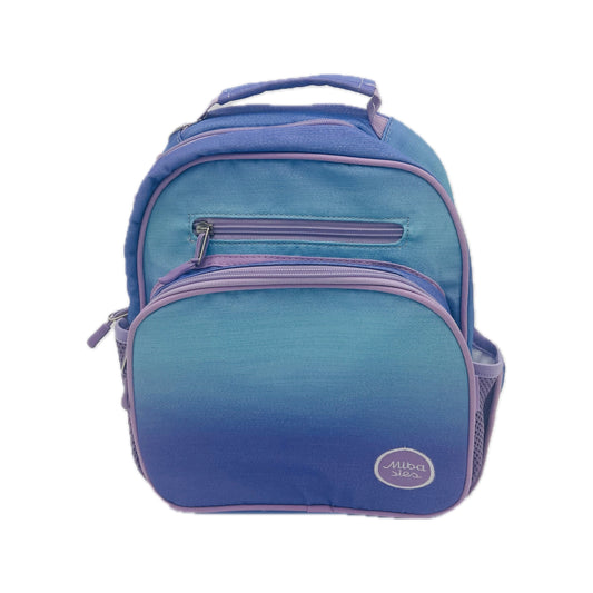 Small Feeding Tube Backpack | Ombré Purple Blue Sparkles | For EnteraLite Infinity Feeding Pump, Kangaroo Joey / Omni | 12”