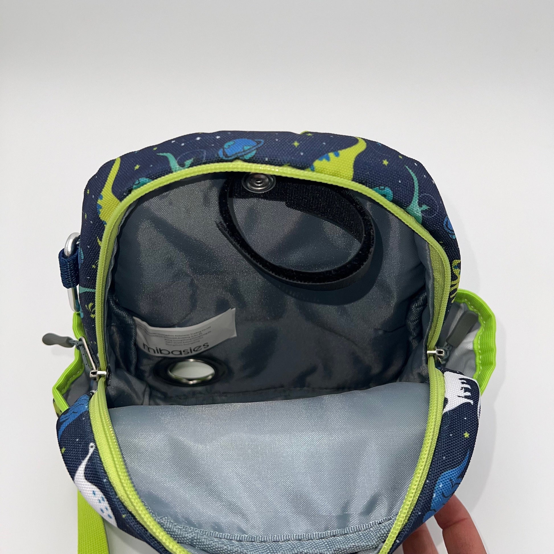 Infant/Toddler Tube Feeding Backpack with Leash | 500ML | for EnteraLite Infinity Pump | XS 9.5” | Space Dinosaur