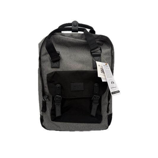 Large Feeding Tube Backpack | Grey and Black | Adapted for Kangaroo Joey/ Omni and Enteralite Infinity | 17”