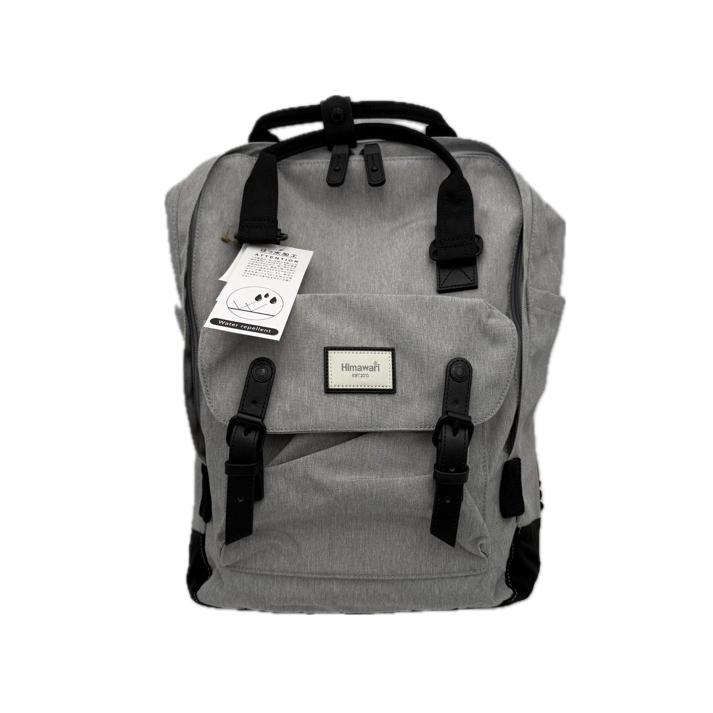 Large Feeding Tube Backpack | Light Grey, Black | Adapted for Kangaroo Joey/ Omni and Enteralite Infinity | 17”