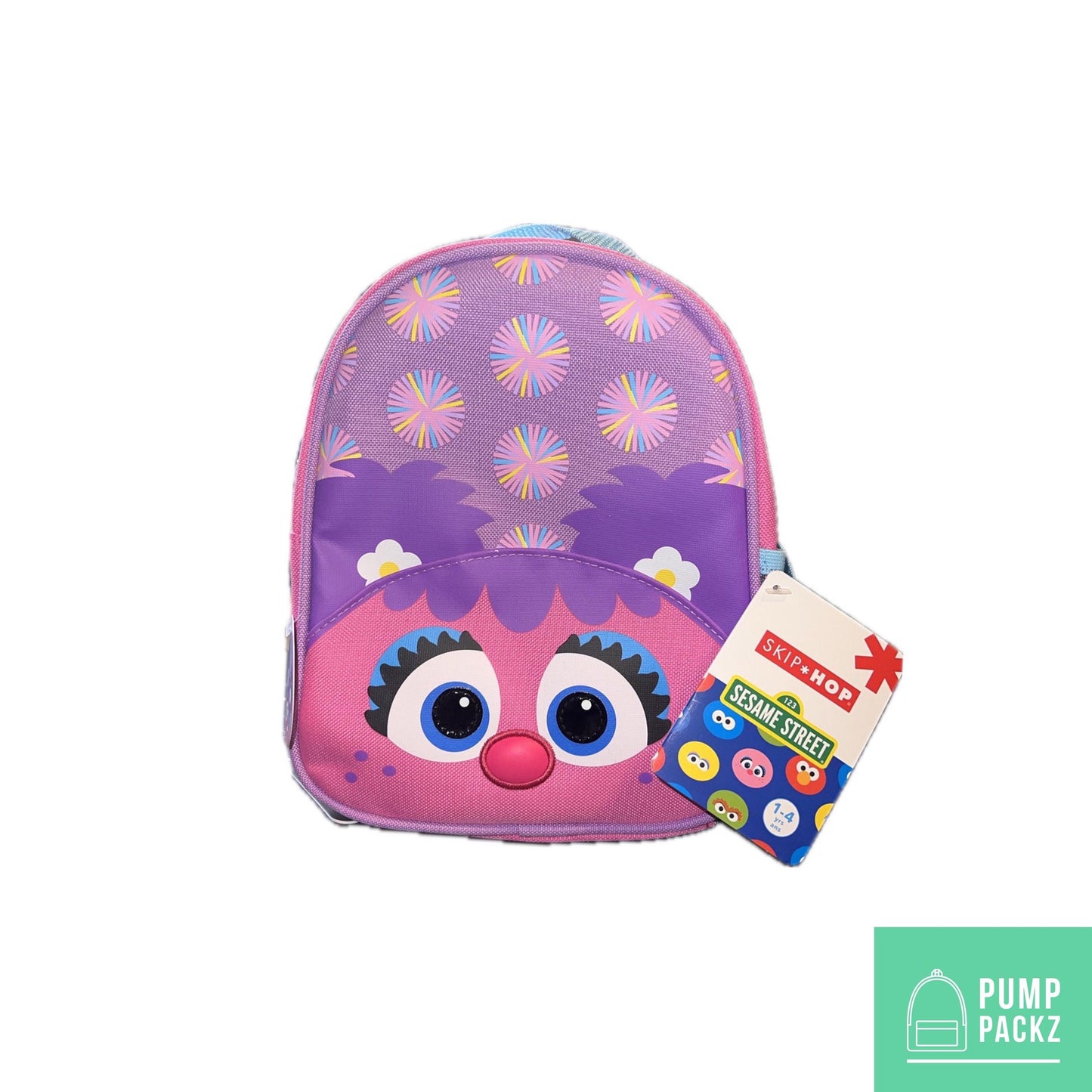 Infant Sized Tube Feeding Backpack with Leash | 500ML | for EnteraLite Infinity Pump | XS 9” | Pink Monster, Very Small