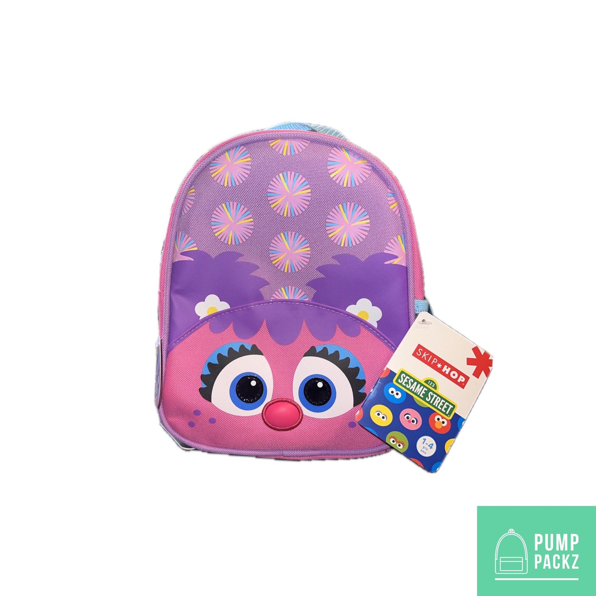 Infant Sized Tube Feeding Backpack with Leash | 500ML | for EnteraLite Infinity Pump | XS 9” | Pink Monster, Very Small
