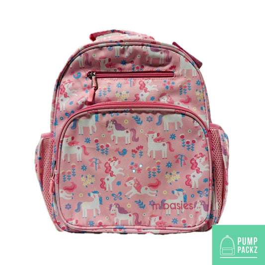 Medium/Large 15” | Gtube Modified Feeding Tube Backpack | Pink Unicorn | For EnteraLite Infinity Feeding Pump