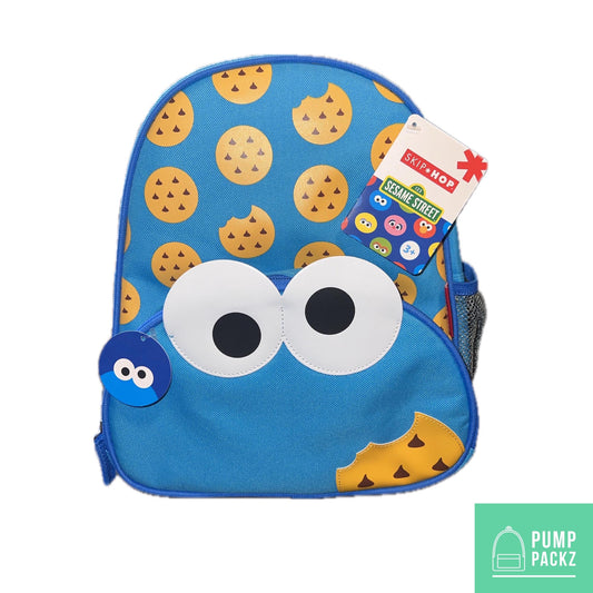 Small Feeding Tube Backpack | Blue Monster | For EnteraLite Infinity Feeding Pump | 12”