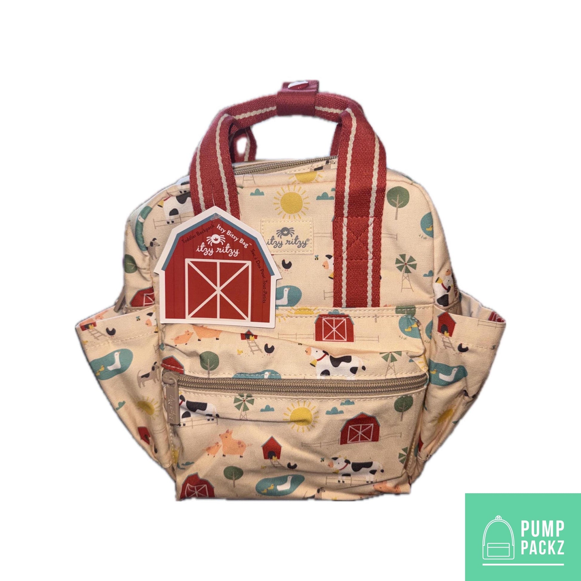 Toddler Sized Tube Feeding Backpack | 500ML | for EnteraLite Infinity Pump | XS | Farm Friends