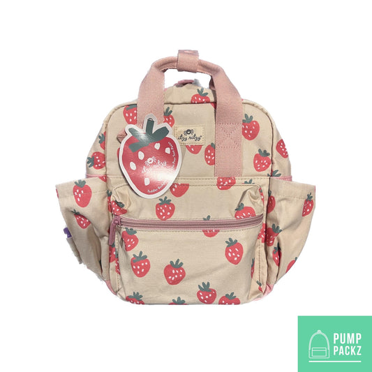 Toddler Sized Tube Feeding Backpack | 500ML | for EnteraLite Infinity Pump | XS | Strawberries and Cream