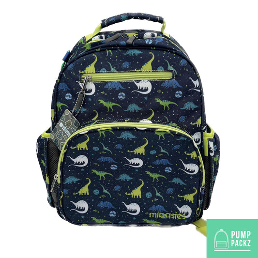 Medium/Large 15” | Gtube Modified Feeding Tube Backpack | Cosmic Dinosaur | For EnteraLite Infinity Feeding Pump