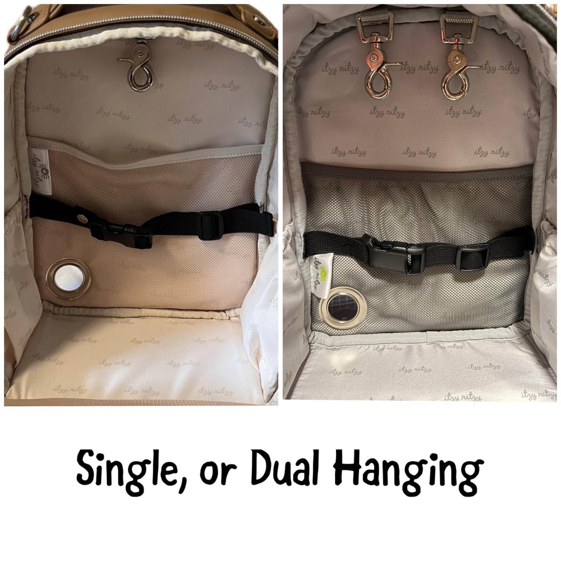 Small Tube Feeding Backpack | Cream, Milk and Honey, Vegan Leather | Small, 12” | For Enteralite Infinity, Kangaroo Joey/Omni, TPN