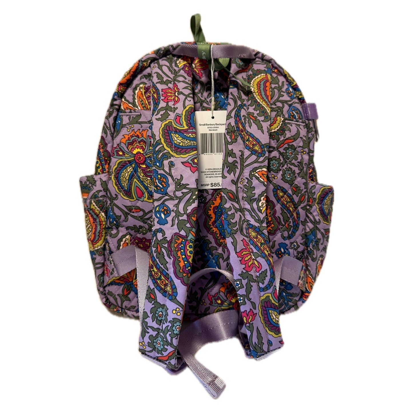 Small Feeding Tube Backpack | Lavender Paisley | For EnteraLite Infinity Feeding Pump, Kangaroo Joey / Omni | 12”