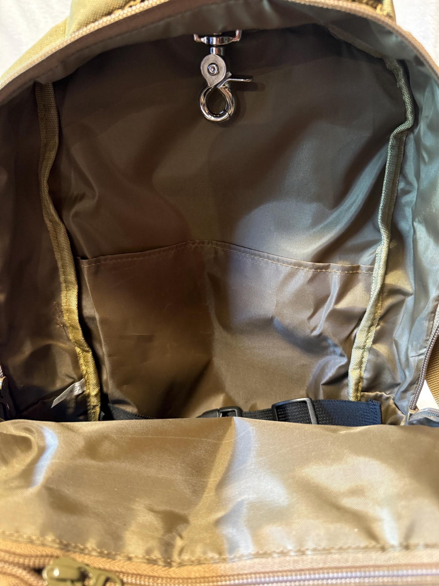 Medium/Large Feeding Tube Backpack | Tactical Molle Brown |Adapted for Kangaroo Joey/Omni and Enteralite Infinity 16”