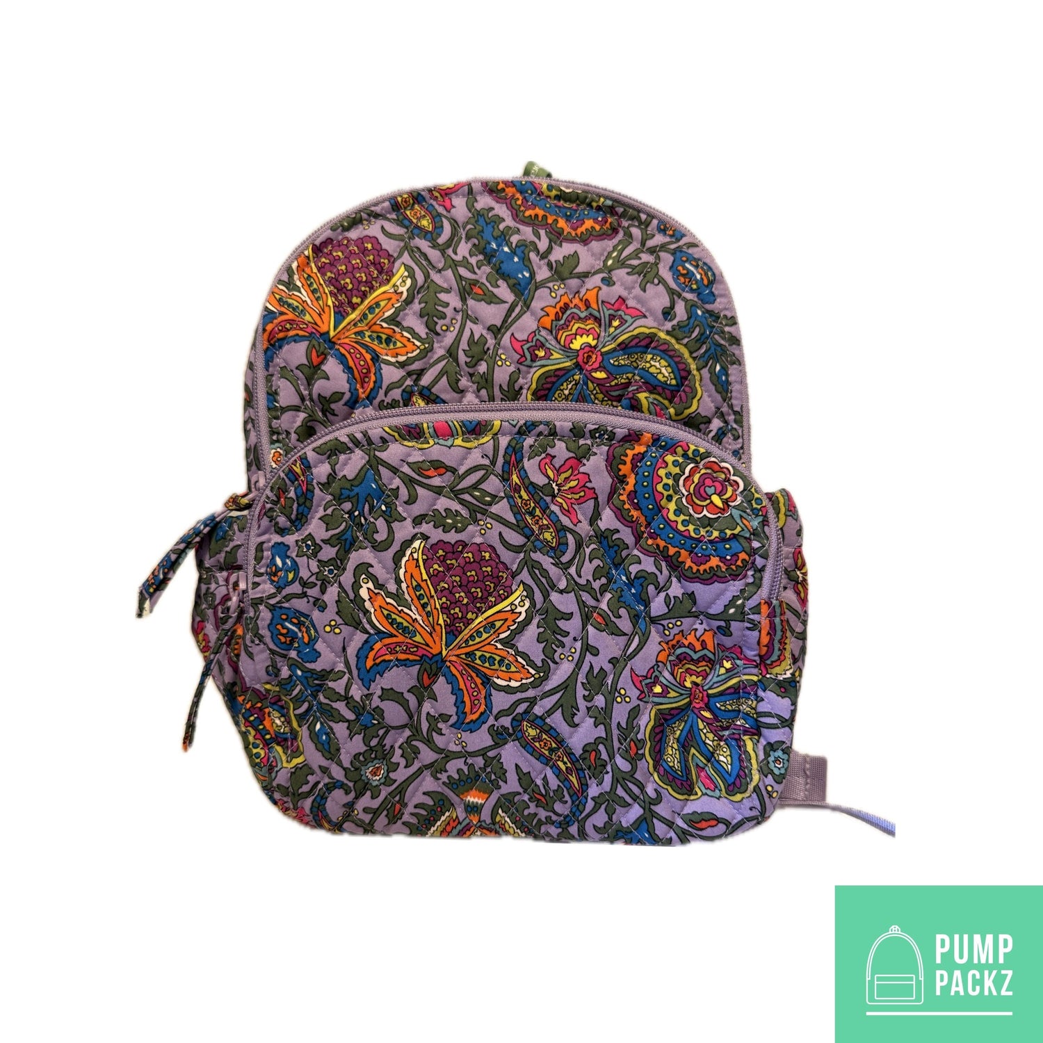 Small Feeding Tube Backpack | Lavender Paisley | For EnteraLite Infinity Feeding Pump, Kangaroo Joey / Omni | 12”