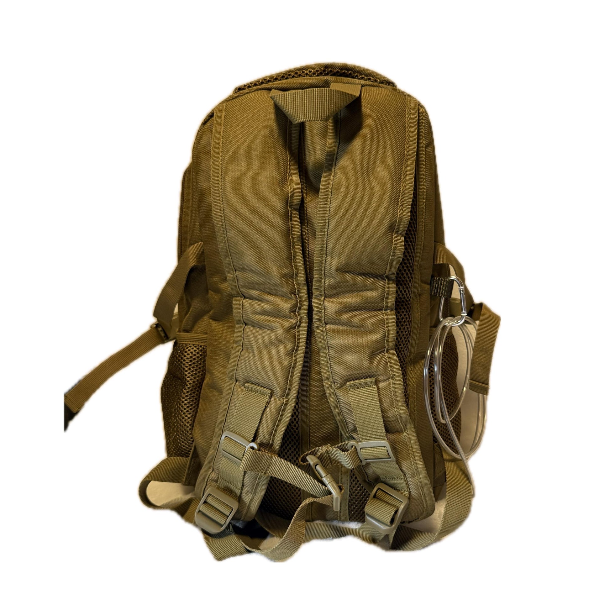 Medium/Large Feeding Tube Backpack | Tactical Molle Brown |Adapted for Kangaroo Joey/Omni and Enteralite Infinity 16”