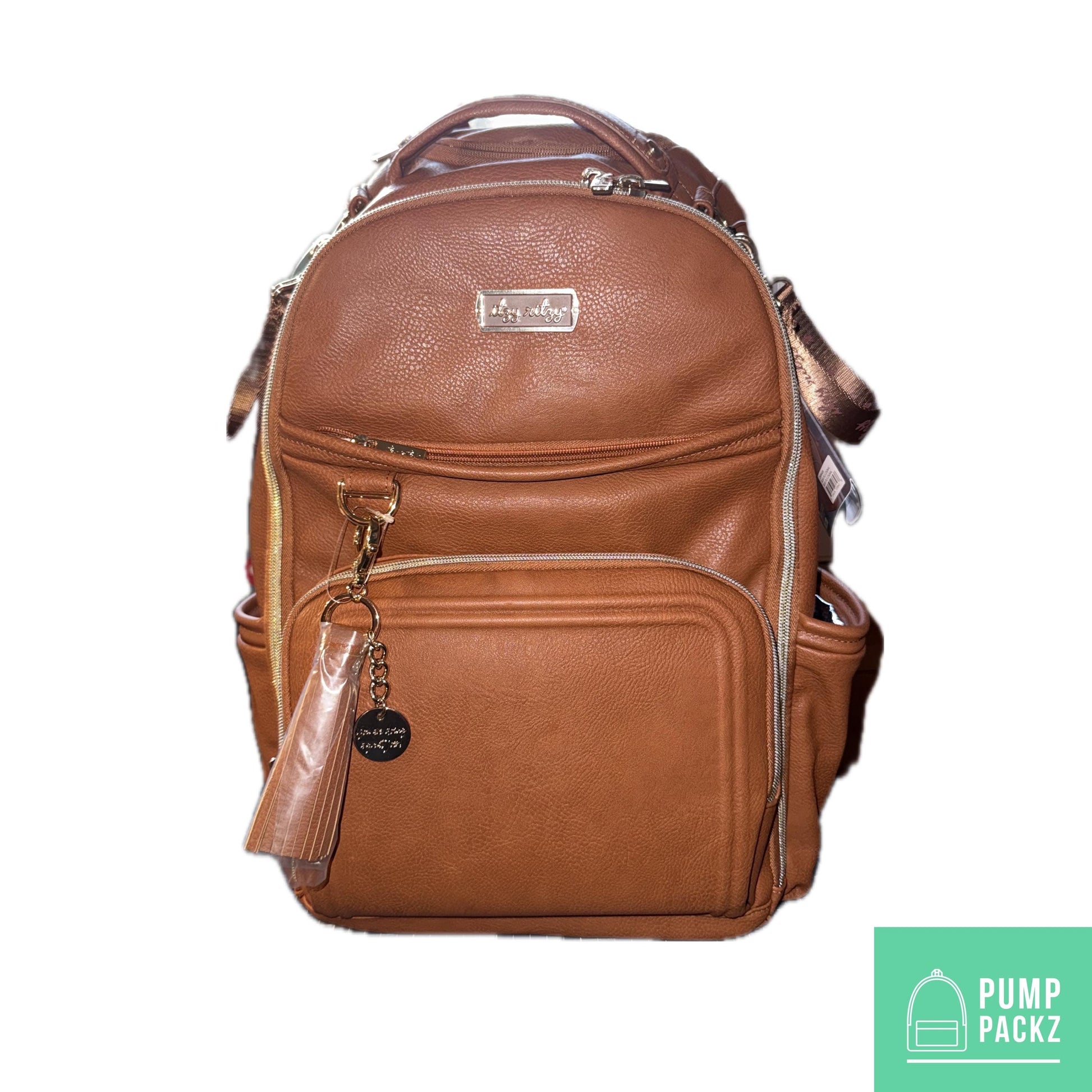 Extra Large Tube Feeding Backpack | Enteralite Infinity | Kangaroo Omni | Cognac Brown | 18”