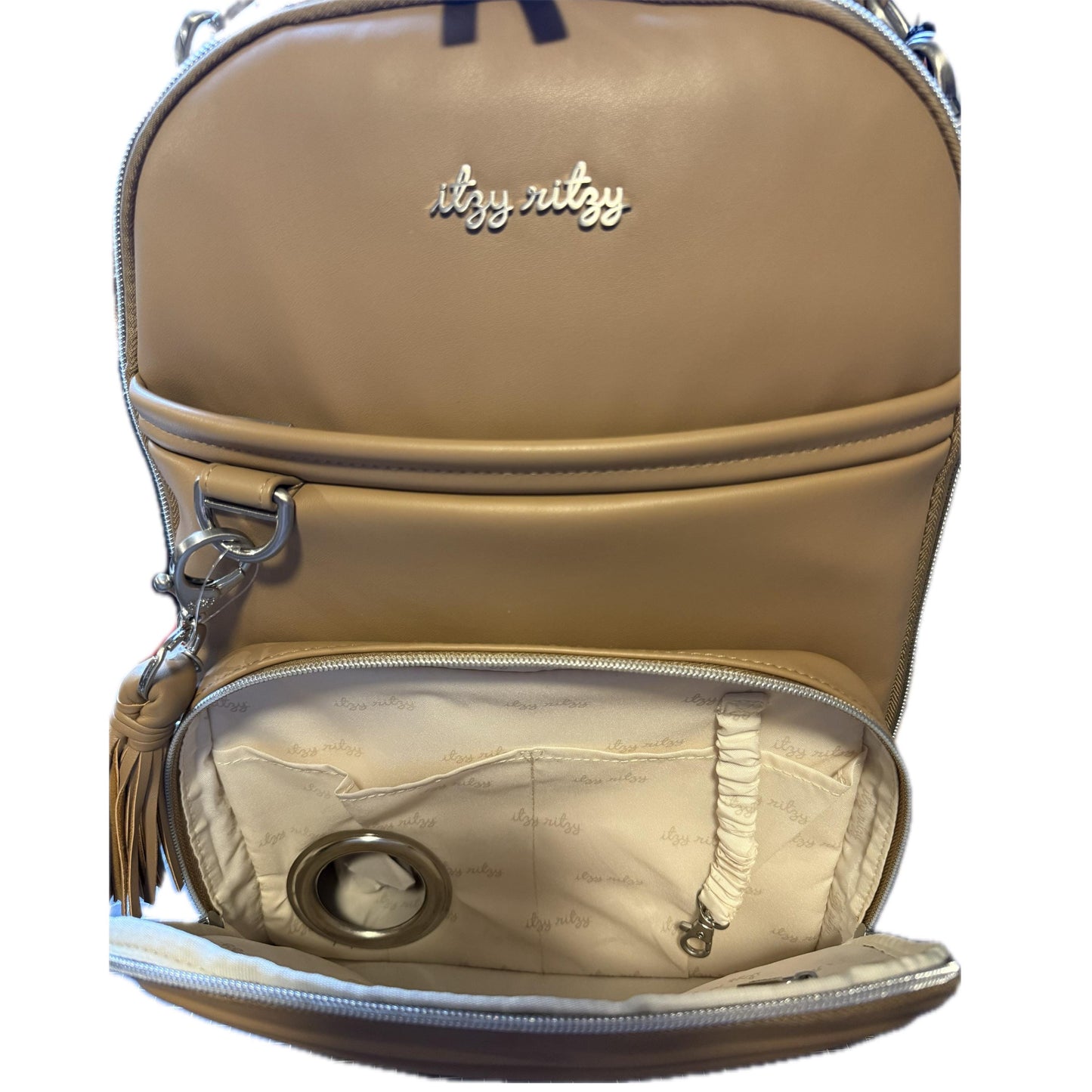 Extra Large Tube Feeding Backpack | Enteralite Infinity | Kangaroo Omni | Cognac Brown | 18”