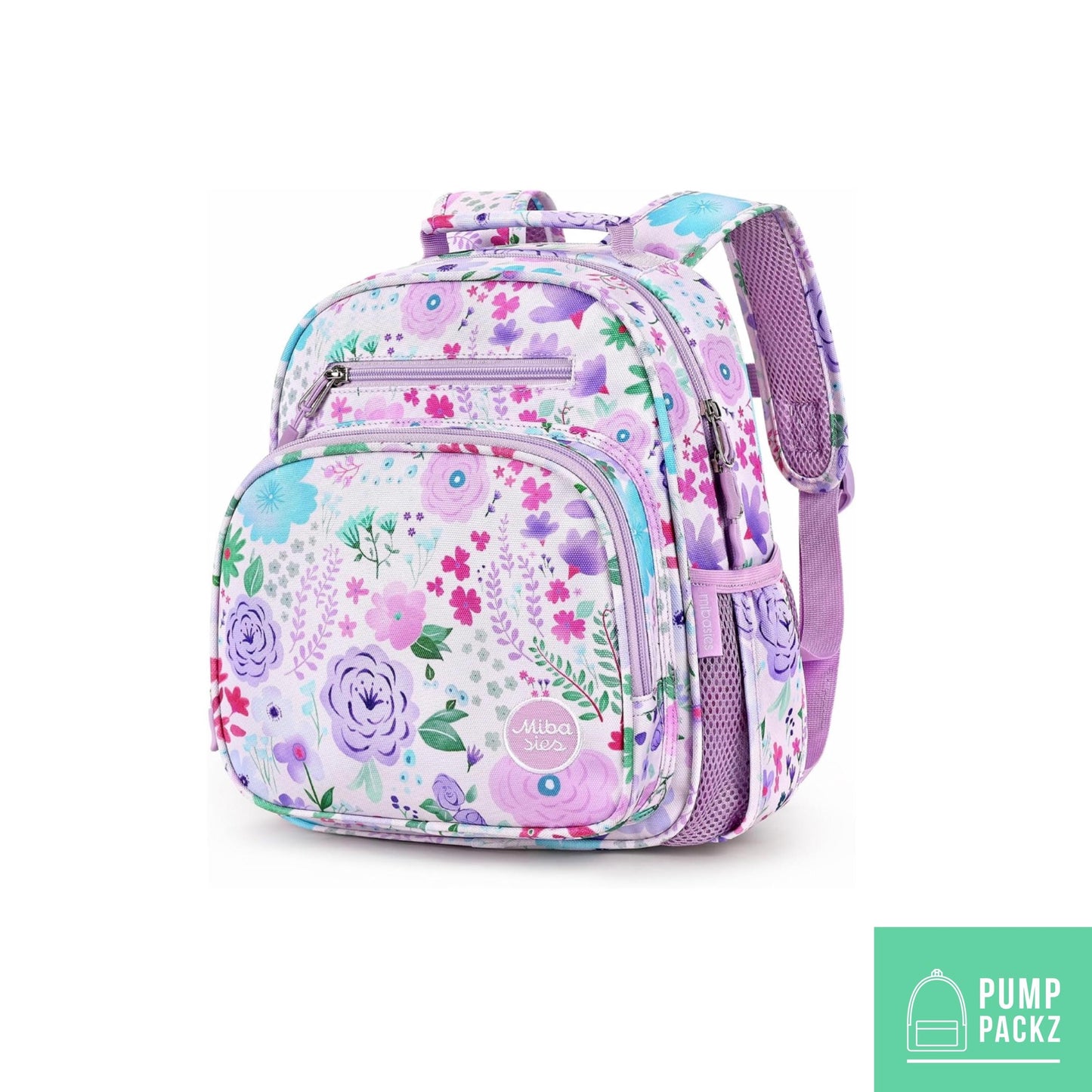 Small Feeding Tube Backpack | Lavender Flowers | For EnteraLite Infinity Feeding Pump, Kangaroo Joey / Omni | 12”