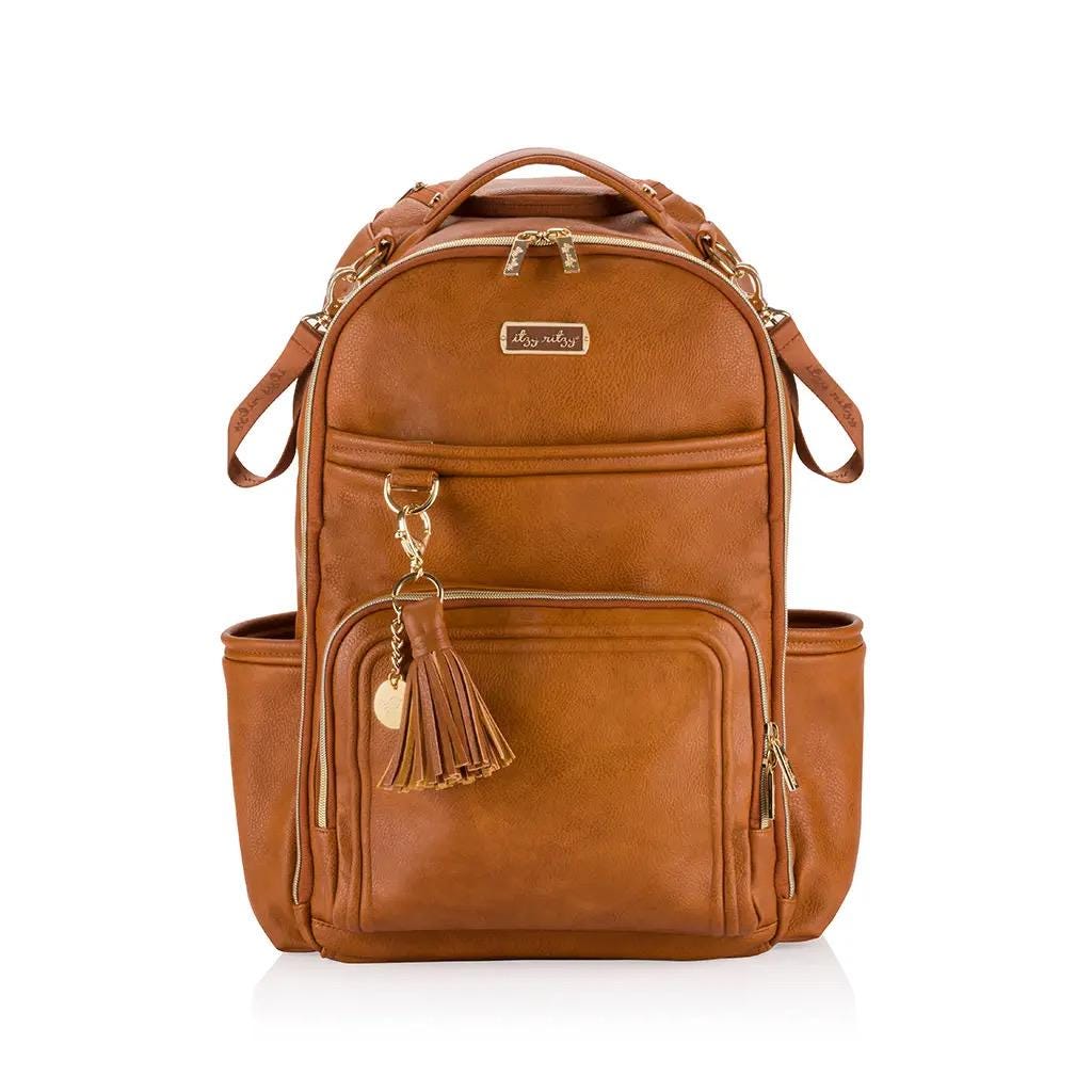 Extra Large Tube Feeding Backpack | Enteralite Infinity | Kangaroo Omni | Cognac Brown | 18”