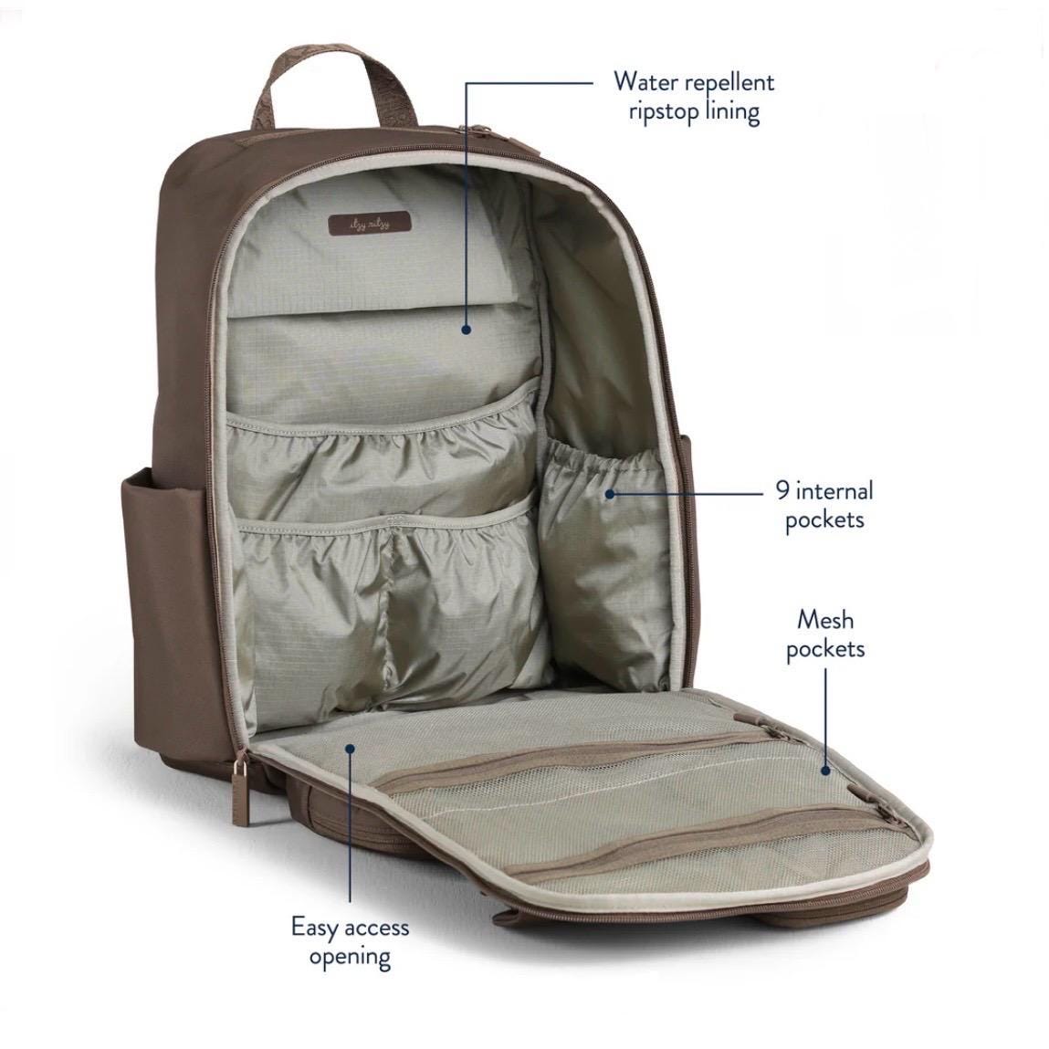 Extra Large Tube Feeding Backpack | Enteralite Infinity | Kangaroo Omni | Mocha | 17”