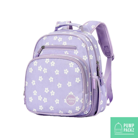 Small Feeding Tube Backpack | Lavender Corduroy | For EnteraLite Infinity Feeding Pump, Kangaroo Joey / Omni | 12”