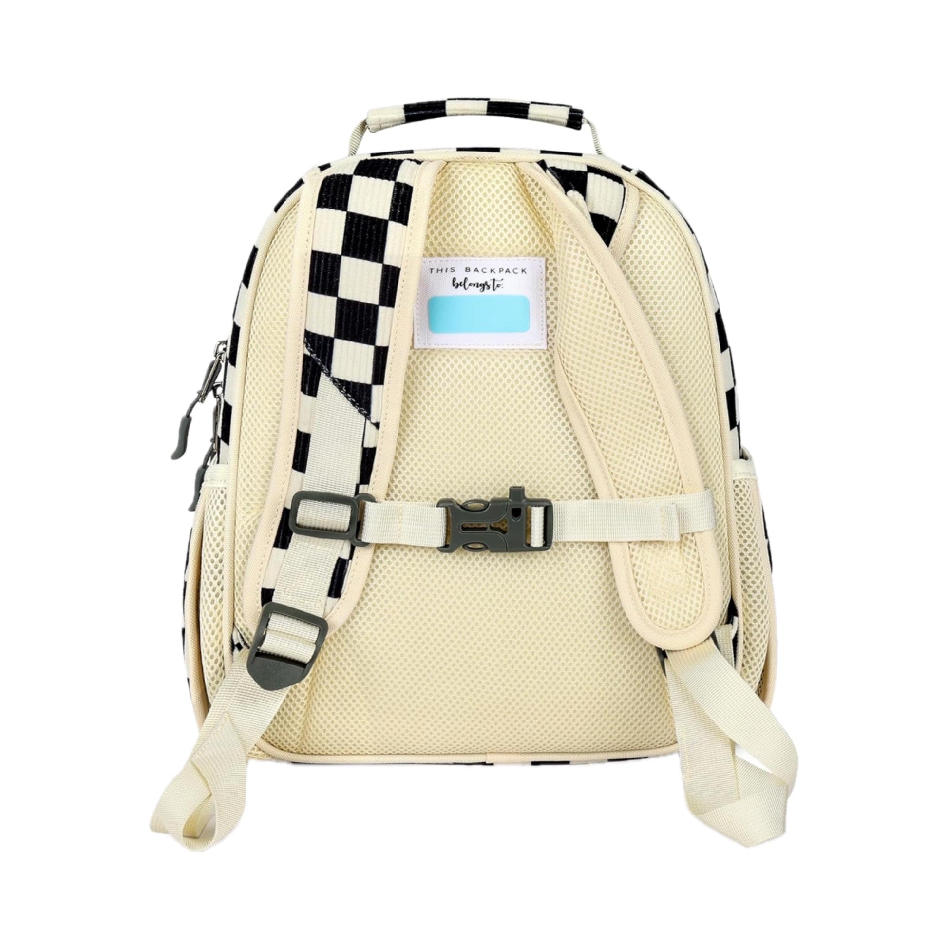 Medium/Large 15” | Gtube Modified Feeding Tube Backpack | Black Checkered Corduroy | For EnteraLite Infinity Feeding Pump